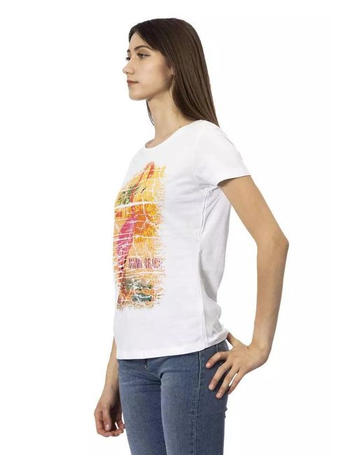 TRUSSARDI ACTION White Cotton Tops & T