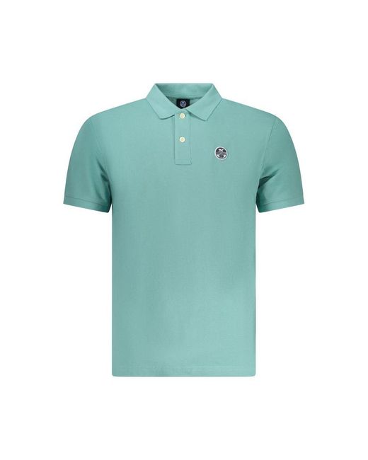North Sails Green Azzurro Cotton Men Polo for men