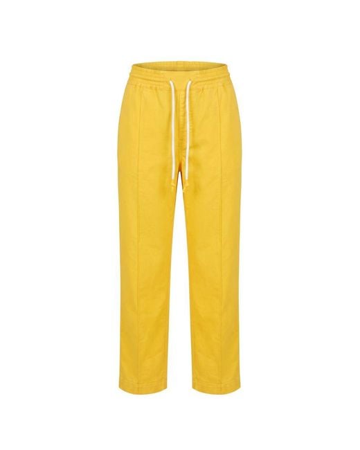 Trussardi Yellow Cotton Pant