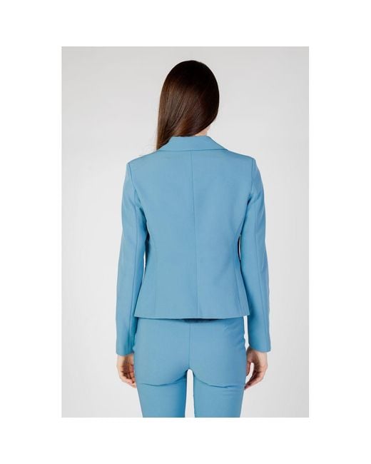 Rinascimento Blue Turquoise Polyester Blazer