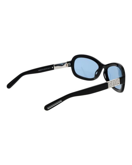 Gcds Black Acetate Sunglasses
