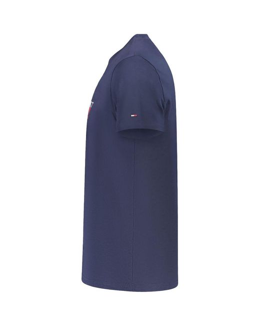 Tommy Hilfiger Blue Cotton T-Shirt for men
