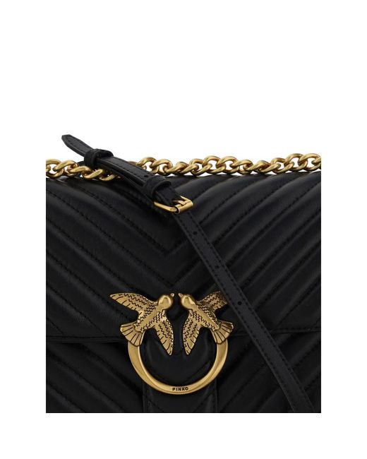 Pinko Black Love One Classic Shoulder Bag