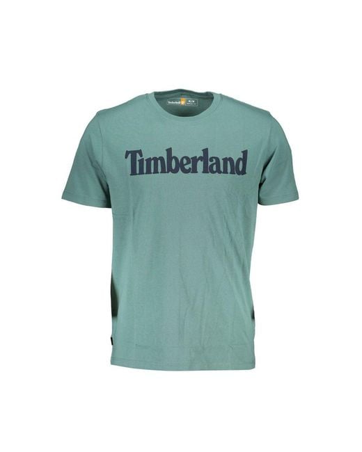 Timberland Green Cotton T-Shirt for men