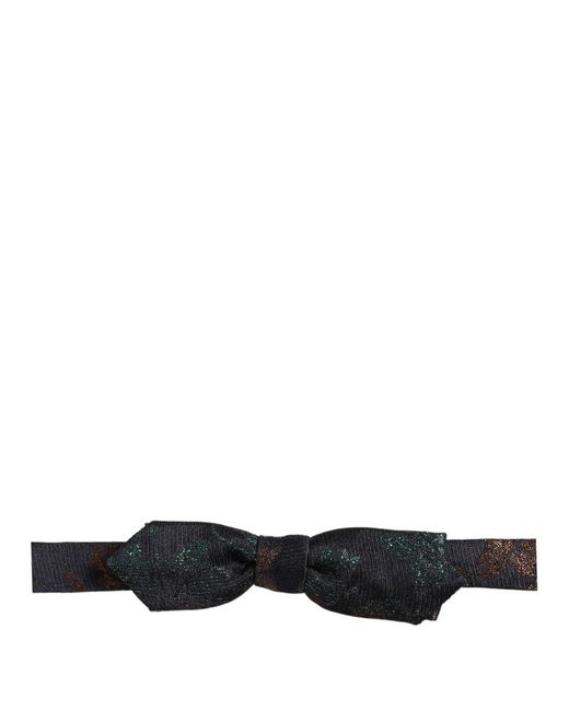Dolce & Gabbana Black Men Multicolor 100% Silk Adjustable Neck Papillon Bow Tie for men