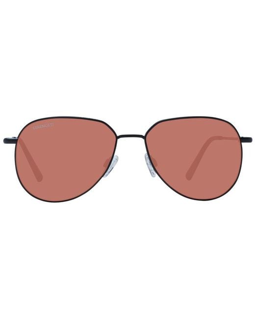 Serengeti Brown Black Metal Sunglasses for men