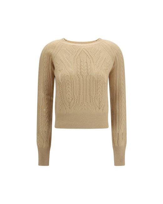 Ermanno Scervino Natural Beige Cashmere Sweater