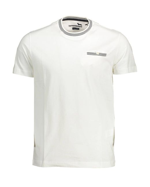 Harmont & Blaine White Cotton T-shirt for men