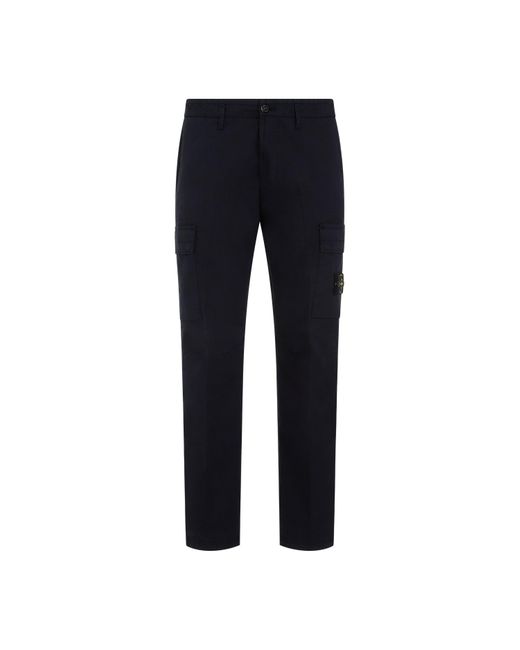Stone Island Sand Cotton Pants in Blue for Men | Lyst