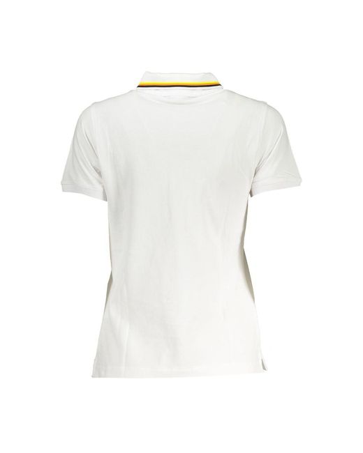 K-Way White Cotton Polo Shirt