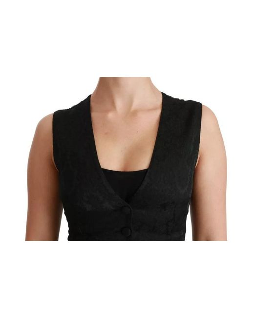 Dolce & Gabbana Black Waistcoats