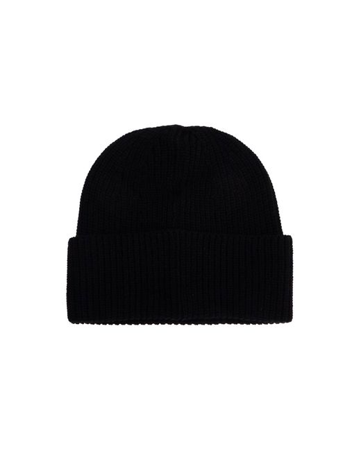 Pyrenex Black Cappello Beanie Gomma