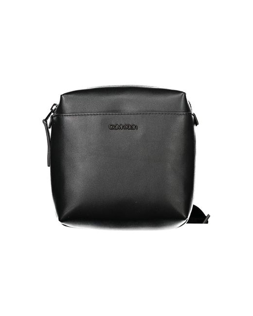 Calvin Klein Black Polyethylene Men Shoulder Bag for men