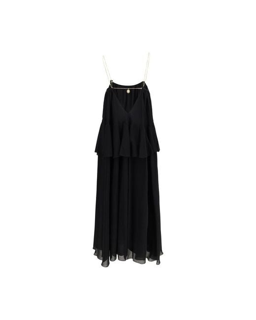 Chloé Black Silk Casual Dress