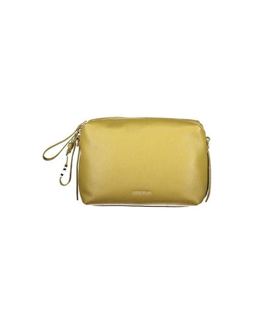 Coccinelle Yellow Leather Handbag