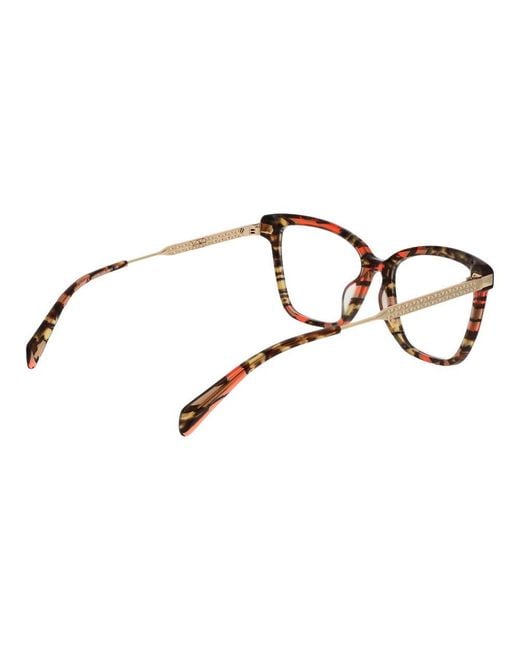 Police Brown Multicolor Metal Glasses (frames)