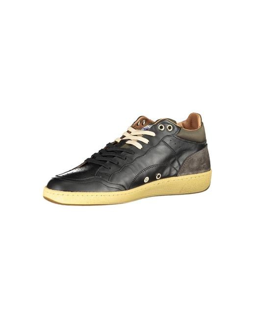 Blauer Multicolor Sleek Lace-Up Sneakers With Contrast Details for men