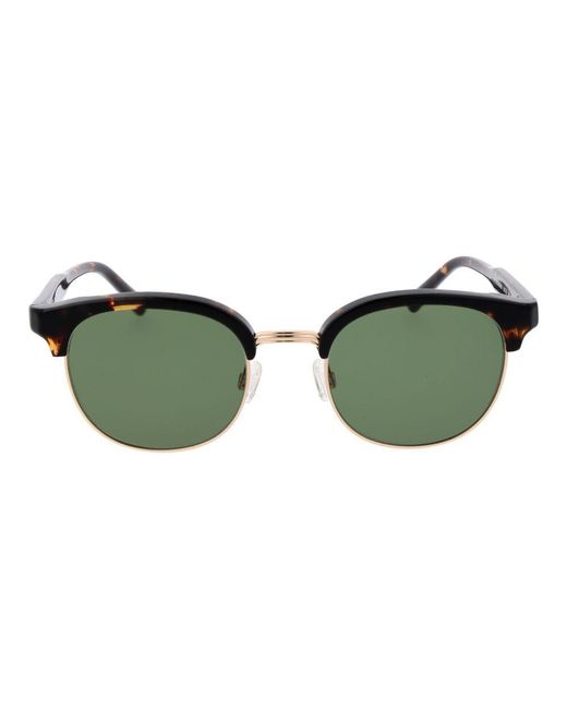 Replay Green Brown Metal Sunglasses