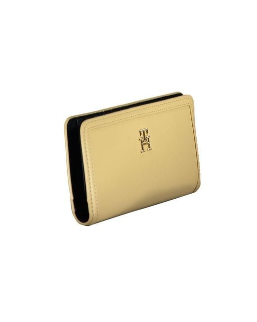 Tommy Hilfiger Yellow Beige Polyethylene Wallet