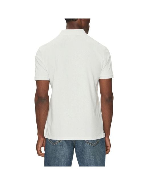 Calvin Klein White Cotton Polo Shirt for men