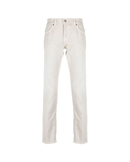 Dondup White Cotton Jeans & Pant for men
