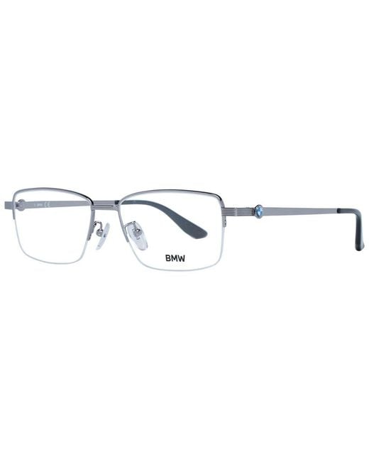 BMW Metallic Silver Optical Frames for men