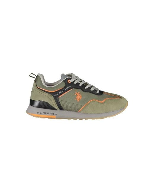 U.S. POLO ASSN. Green Chic Sneakers With Contrast Details for men