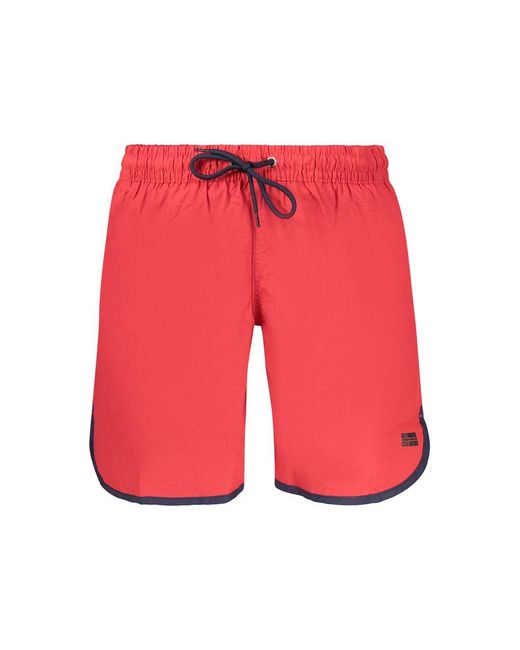 Norway 1963 Red Rosso Polyamide Men's Swim Shorts for men