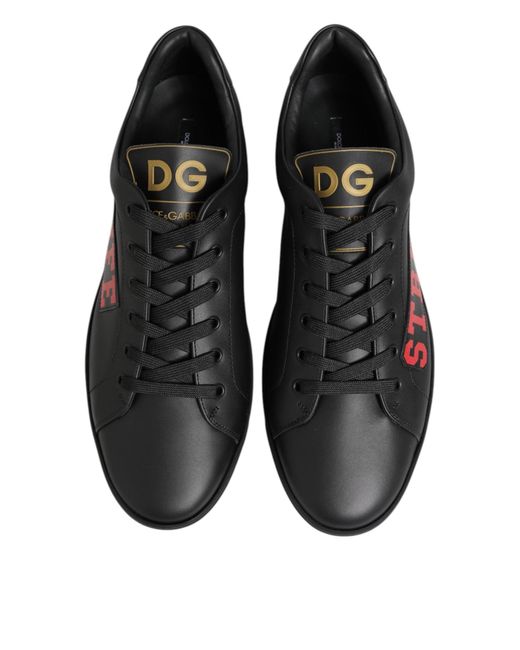 Dolce & Gabbana Black Street Life Low Top Men Sneakers Shoes for men