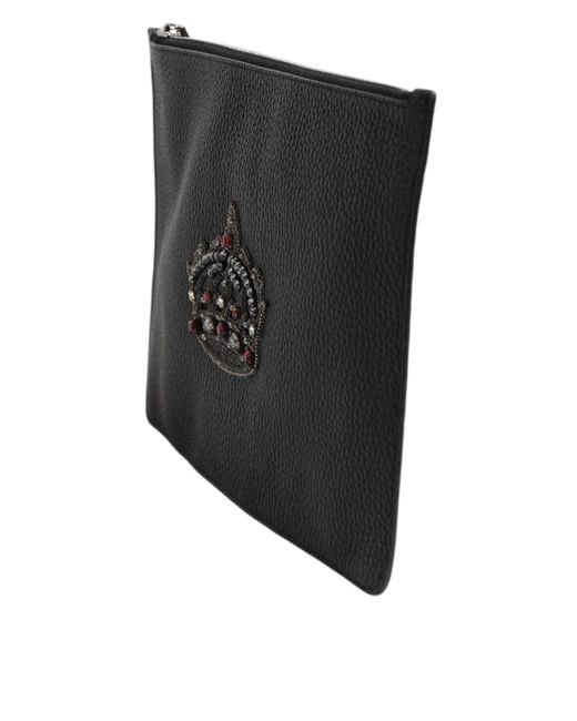 Dolce & Gabbana Black Clutches for men