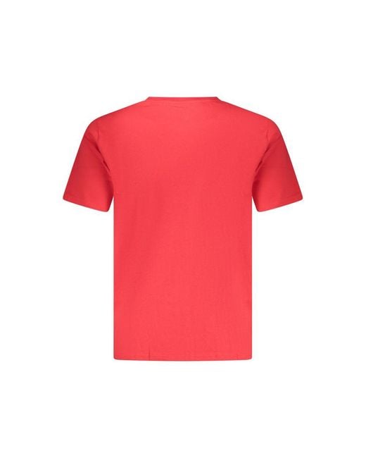 Converse Red Grigio Cotton Men T for men
