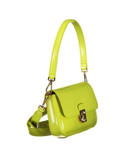 Coccinelle Yellow Leather Handbag