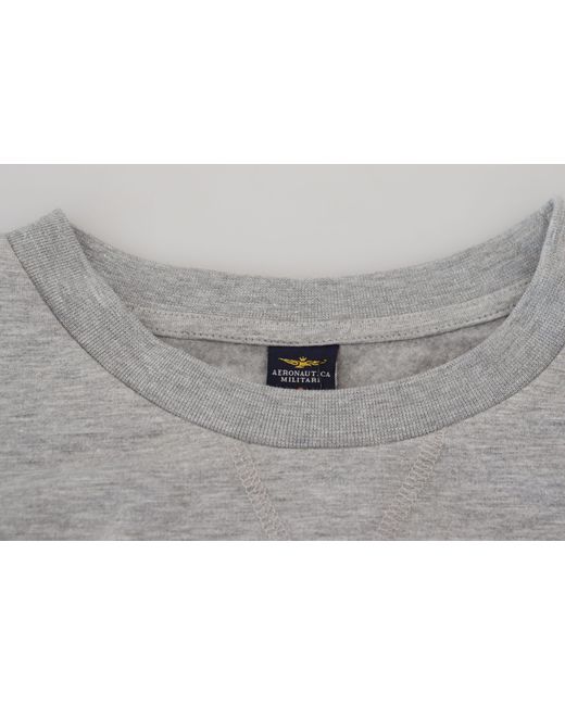 Aeronautica Militare Gray Gorgeous Authentic Pullover Sweater for men