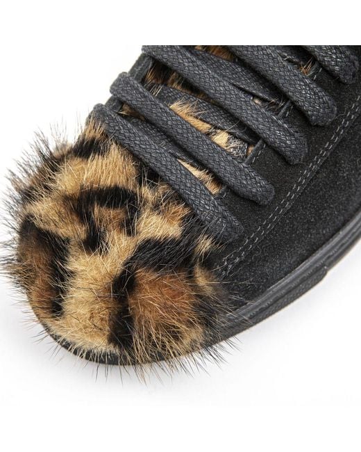 MR & MRS Black Leather 's Sneaker