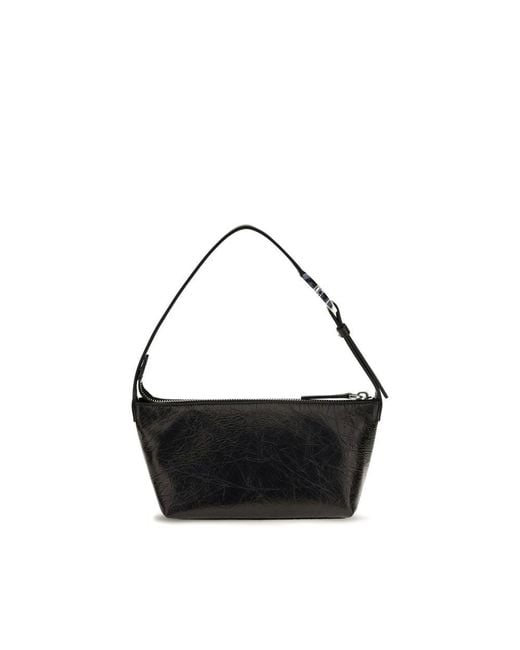 Fendi Black Calf Leather Bos Taurus Clutch Bag