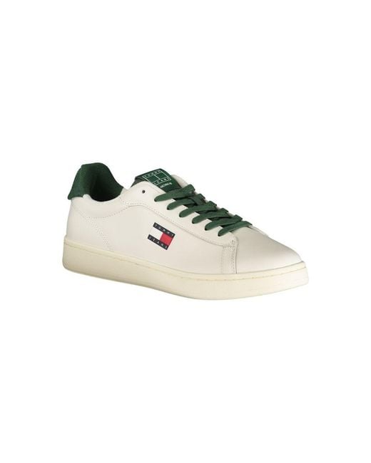 Tommy Hilfiger White Poliuretano Uomo Sneaker for men