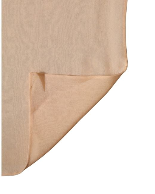 Dolce & Gabbana Natural Silk Sash Wrap Foulard Stole 292Cm X 19Cm Scarf