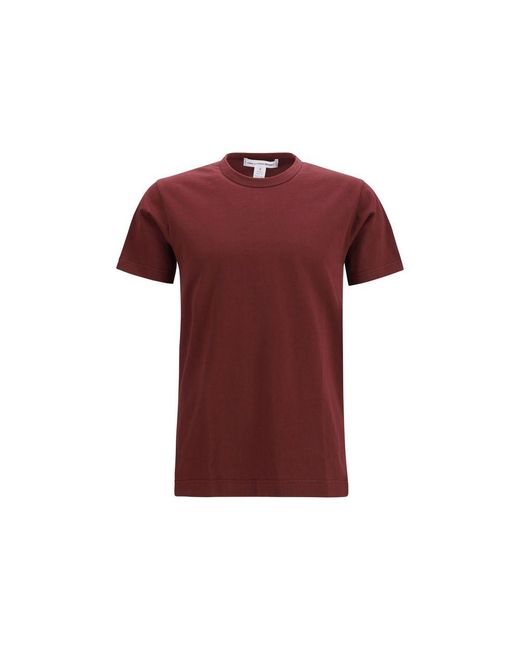 Comme des Garçons Red Bordeaux Cotton T for men