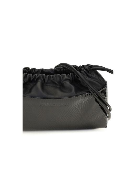 Pierre Hardy Black Calf Leather Bos Taurus Clutch Bag