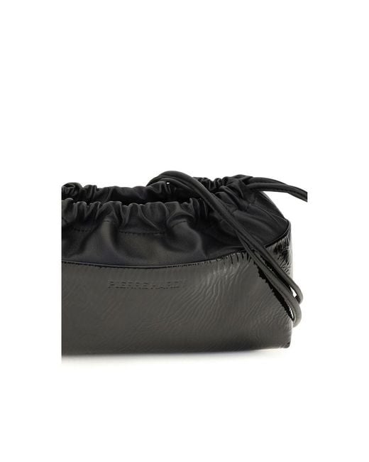 Pierre Hardy Black Calf Leather Bos Taurus Clutch Bag