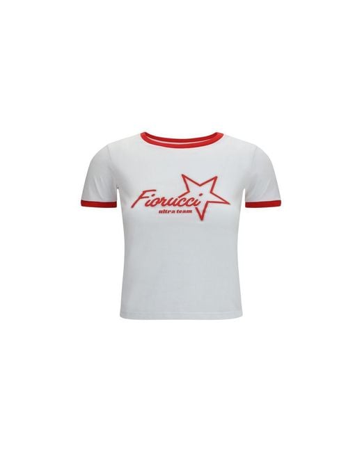 Fiorucci White Multicolor Cotton T