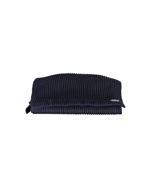 North Sails Blue Cotton Men Scarf for men