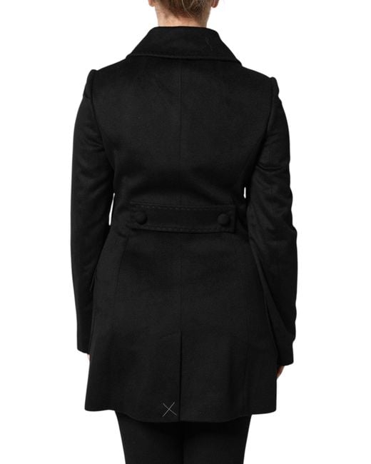 Dolce & Gabbana Black Wool Sartoria Italiano Blazer Jacket for men