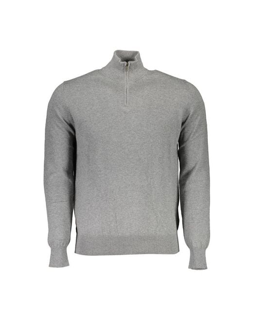North Sails Gray Cotton Sweater for men