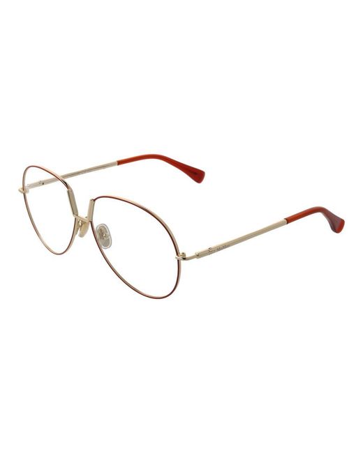 Max Mara Metallic Orange Metal Glasses (frames)