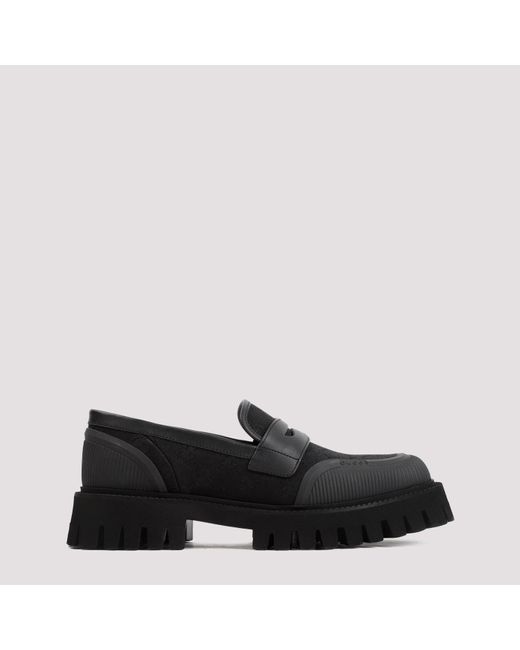 Gucci Black Novo Cotton Loafers for men