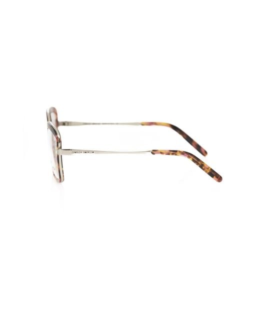 Frankie Morello Red Metallic 's Eyeglass Frame