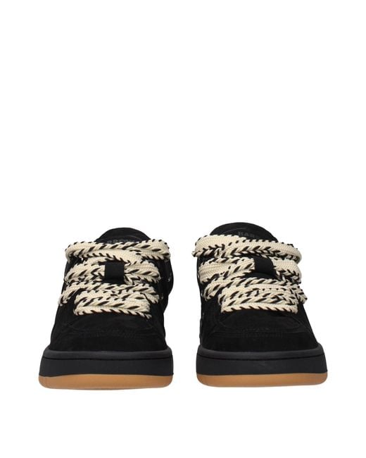 Barrow Black Leather Sneakers for men