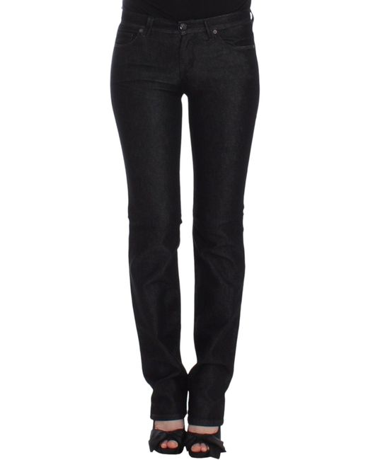 Ermanno Scervino Black Slim Jeans Denim Pants Skinny Leg Stretch