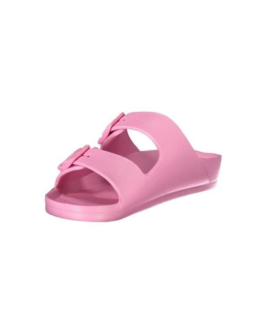 Norway 1963 Pink Rosa Plastica Donna Ciabatta